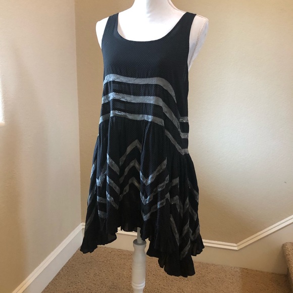 2/$25 Free People Polka Dot and Lace Dress - Picture 2 of 8